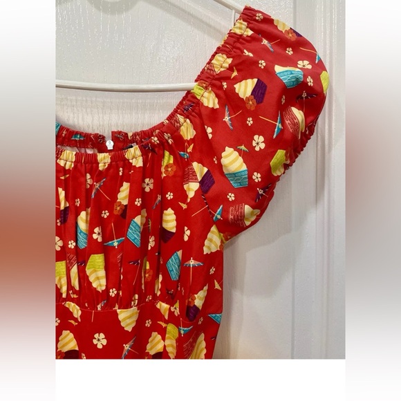 Disney Parks Dress Shop Polynesian Dole Whip Dress Dapper Days- XS NWT - Picture 3 of 6